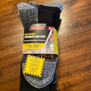 Men’s Dickies Steel Toe Crew Socks 3 pack new size 6-12
